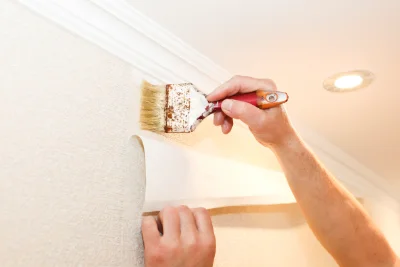 Pose de papier peint à Molompize — revêtements muraux et toiles de verre
